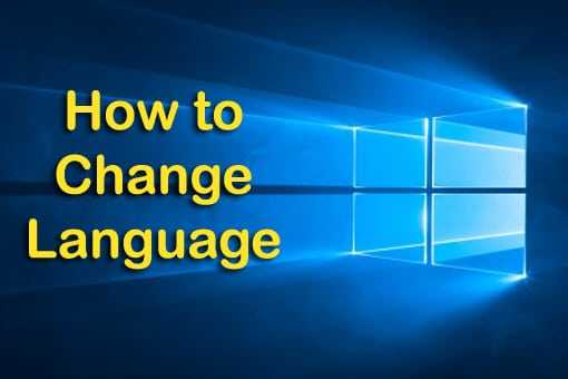 windows 10 change language