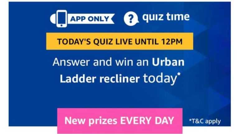Amazon Quiz 19 May 2019 Answers - Urban Ladder Recliner