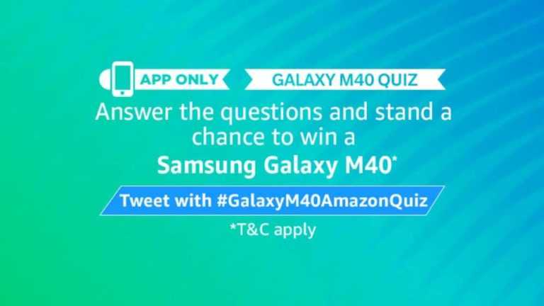 Amazon Galaxy M40 Quiz Answers - Samsung Galaxy M40