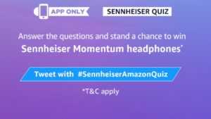 Amazon Sennhieser Quiz Answers - Bluetooth Headphone