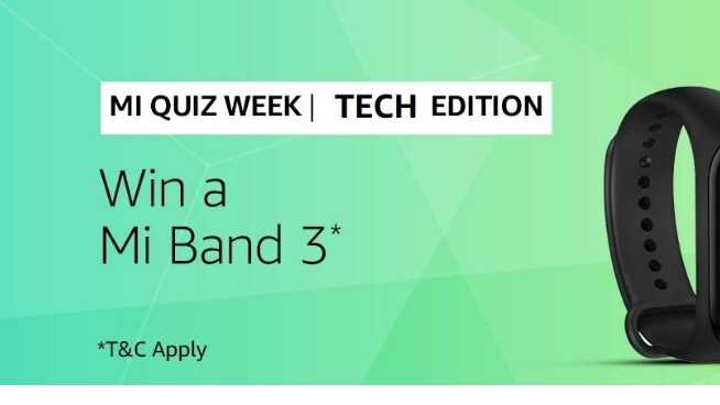 Amazon Mi Band 3 Quiz Answers - Win Mi Band 3