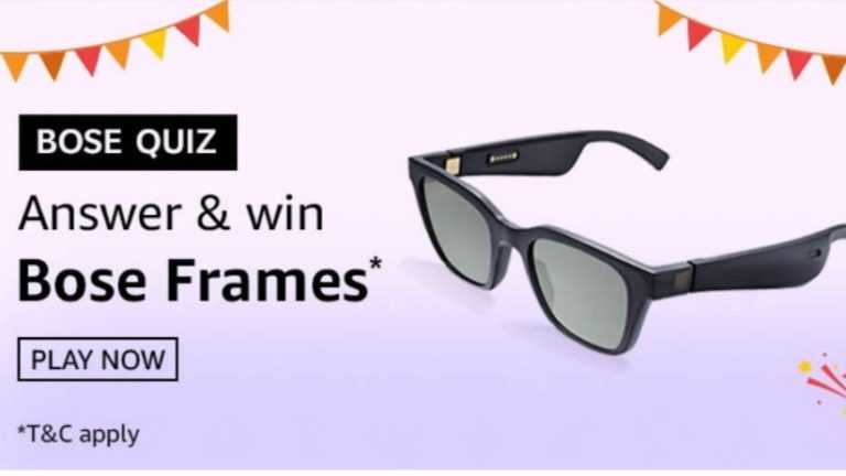Amazon Bose Quiz Answers Win - Bose Frames (8 Winners)