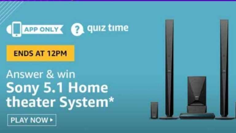 Fastest Amazon Quiz 5 November 2019 Answers Win Sony 5.1 Home Theater System