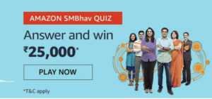 Amazon SMbhav Quiz Answers