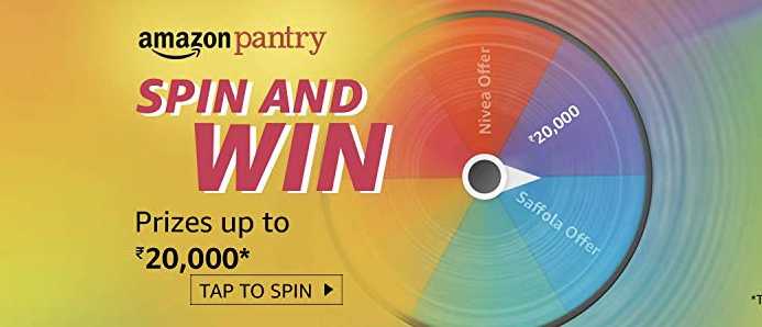 Amazon Pantry Spin and win Quiz Answers - Win ₹20000 ()