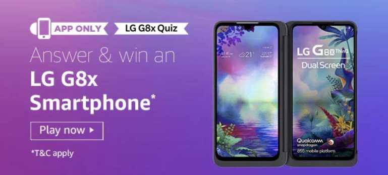 Amazon LG G8x Quiz