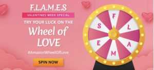 Amazon Wheel of Love Quiz FLMES Answers Win - Prizes