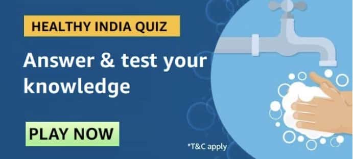 Amazon Healthy India Quiz Answers Win Against Covid 19