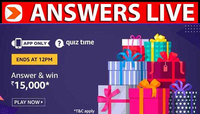 Amazon Quiz 19 March 2020 Answers - Win Rs.15000 pay balance