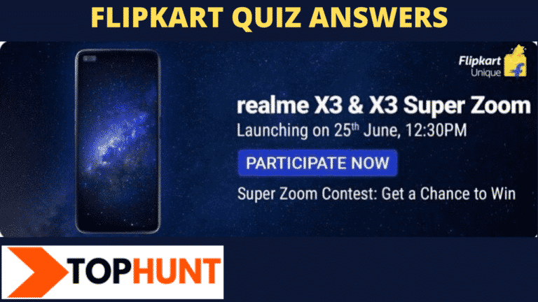 Flipkart Realme X3 Quiz Answers win today (The the super zoom contest ), Flipkart Realme X3 Super Zoom Quiz Answers  - Hey Friends here are all correct 4 answers of The Quiz.