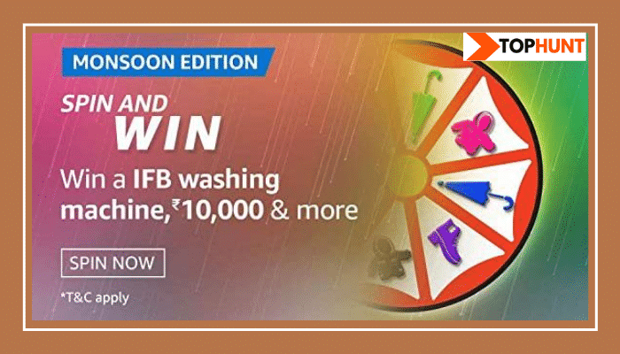 Amazon Mansoon Edition Spin and Win Quiz Answers - IFB Washing Machine