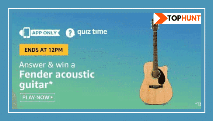Amazon Quiz 11 July 2020 Answers - Win Fender Guitar