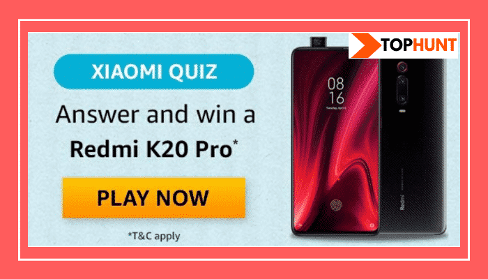 Amazon Xiaomi Quiz Answers - Win Redmi K20 Pro