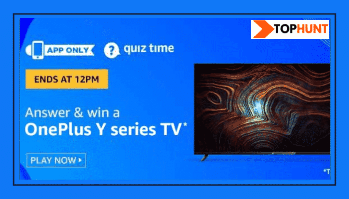 Amazon Quiz 15 August 2020 Answers Win - Oneplus Y Series TV