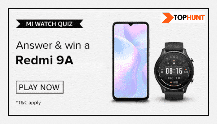 Amazon MI Watch Quiz Answers - Win Redmi 9A