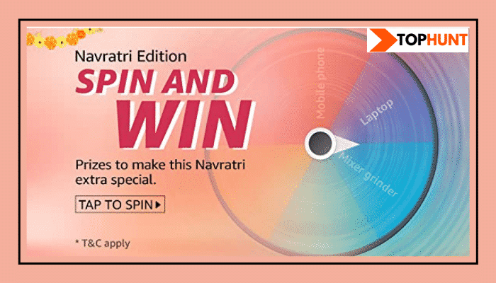 Amazon Navratri Edition Spin and Win Quiz Answer - Win: Prizes