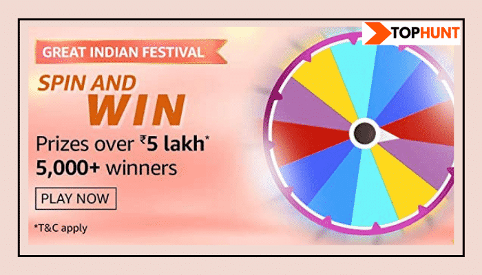 Amazon Spin and Win Quiz Answers Win: 5 Lakh