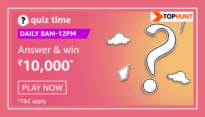 Amazon Quiz 14 November 2020 Answers Win - Rs.10000 Pay Balance