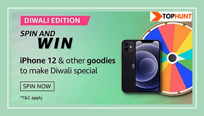 Amazon Diwali Special Spin and Win Quiz Answers - Win iPhone 12