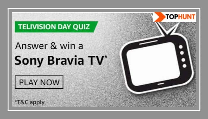 Amazon Television Day Quiz Answers - Win Sony Bravia TV