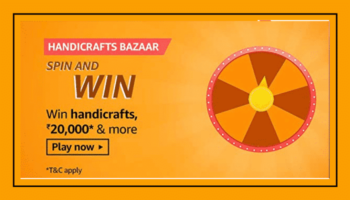 During All India Handicrafts Week, what products will you find on Amazon Karigar's Handicraft Bazaar?