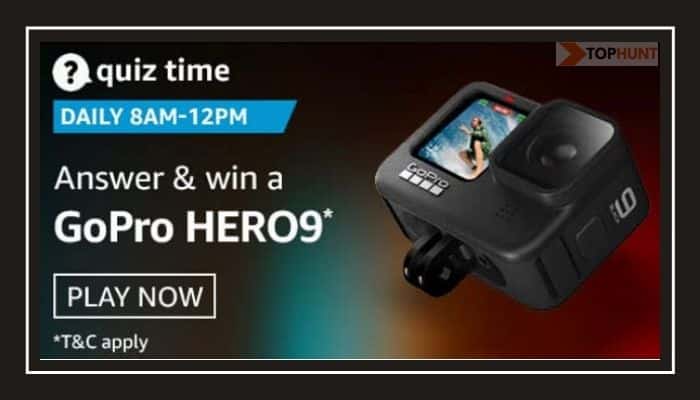 Amazon Quiz 20 December 2020 Answers Win GoPro Hero9