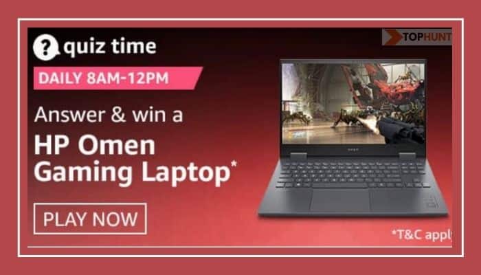 Amazon Quiz 27 December 2020 Answers Win HP Gaming Laptop
