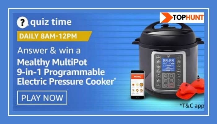 Amazon Quiz 1 December 2020 Answers Win Mealthy Pressure Cooker