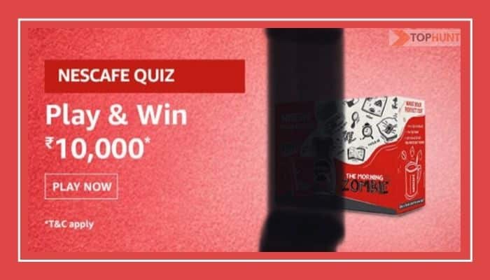 Amazon Nescafe Quiz Answers Win - Rs.10000 Pay