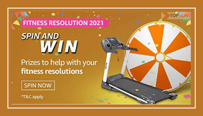 Amazon Fitness Resolution 2021 Quiz Answers Spin and Win Prizes