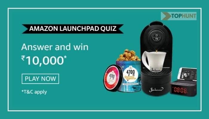 Amazon Launchpad Quiz Answers - Win Rs.10000 Pay