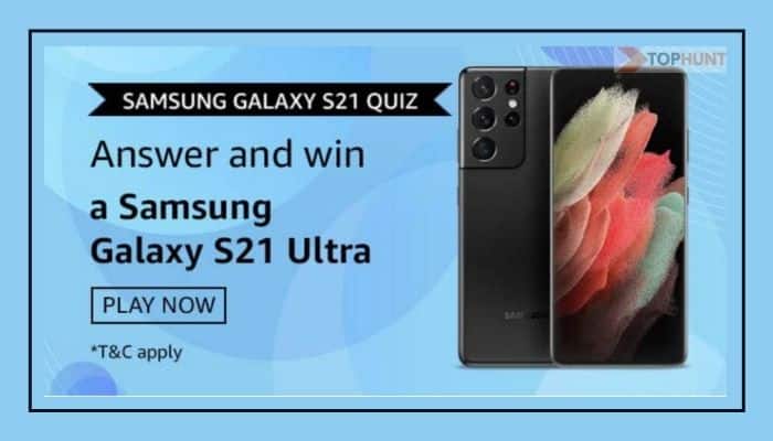 Amazon Samsung Galaxy S21 Quiz Answers Win Galaxy S21 Ultra