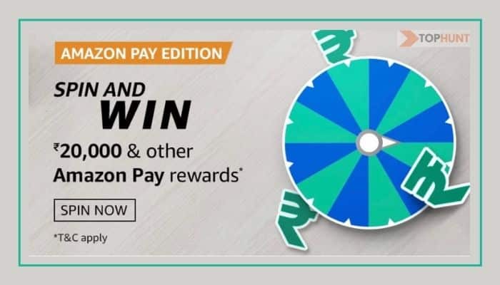 Amazon Pay Edition Quiz Answers Spin and Win Rs.20000
