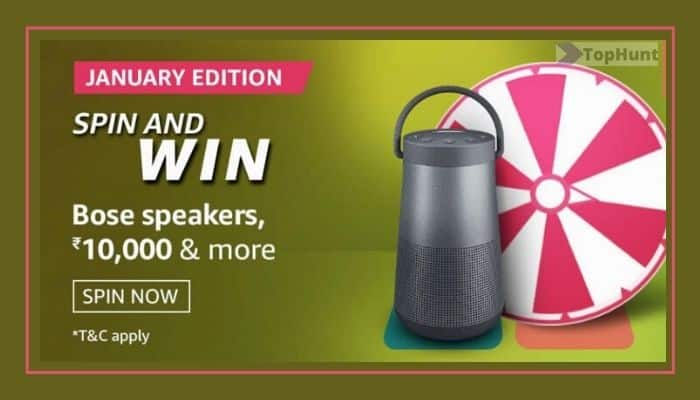Amazon January Edition Spin and Win Quiz Answers - Bose Speakers Who is the First President of India?