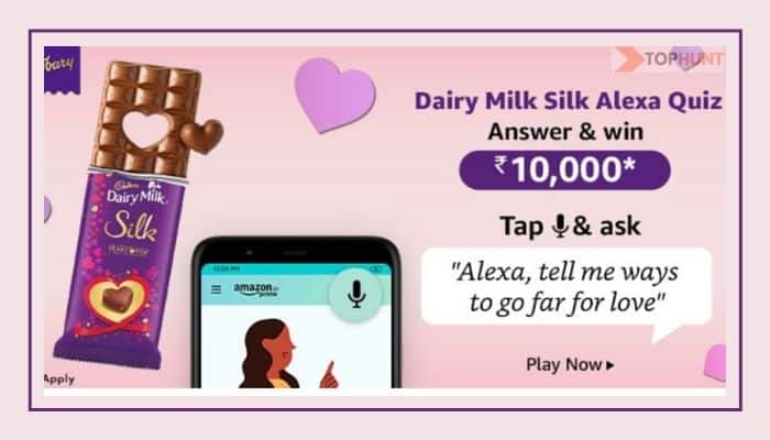 Dairy Milk Silk Alexa Amazon Quiz