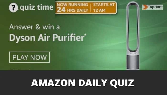 Amazon Quiz 13 April 2021 Answers Win Dyson Air Purifier
