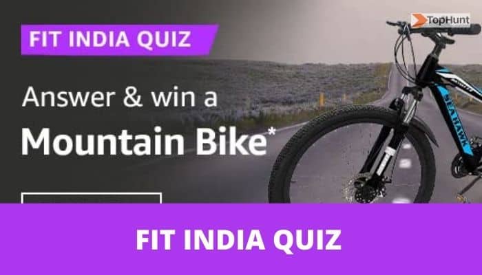 Amazon Fit India Quiz Answers Today win Mountain Bike