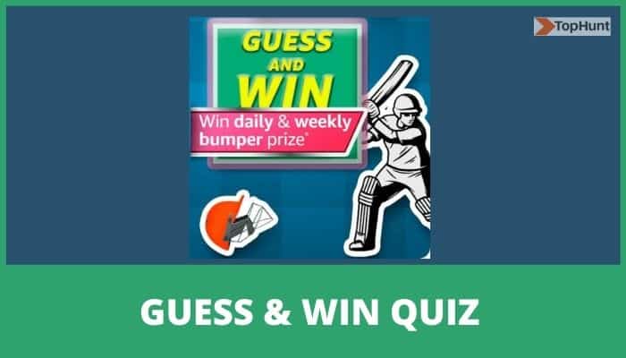 Amazon Guess and Win Quiz Answers FunZone Cricket T20 Fever Trivia
