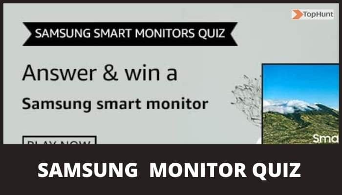 Amazon Samsung Smart Monitors Quiz Answers Win Samsung Monitor
