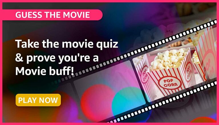 Amazon Guess The Movie Quiz Answers Today