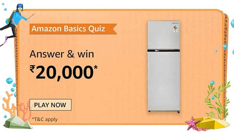 Amazon Amazon Basics Quiz Answers Win ₹20000