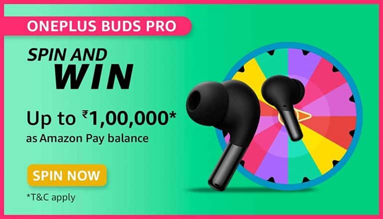 Amazon Oneplus Buds Pro Spin And Win Quiz