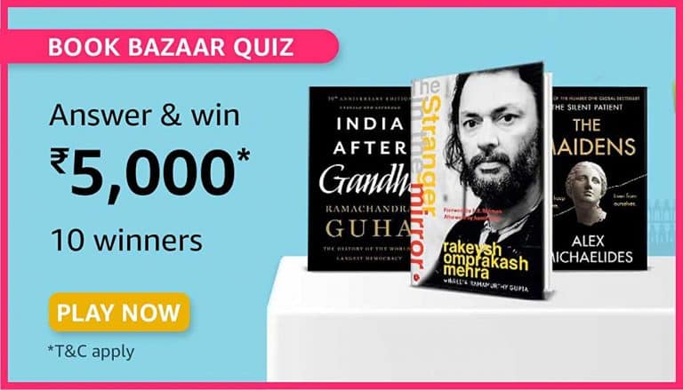 Amazon Book Bazaar Quiz Answers Today Win 5000
