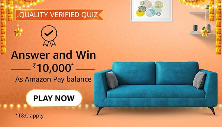 Amazon Quality Verified Quiz Answers Win 10000
