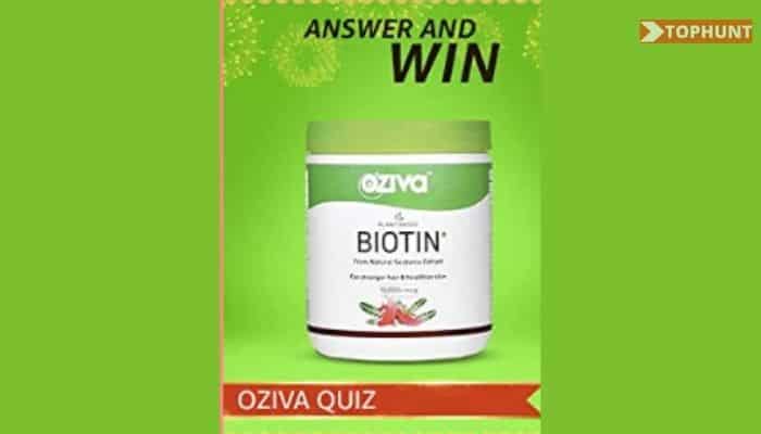 Amazon Oziva Quiz Answers Win 10000 (20 Winners)