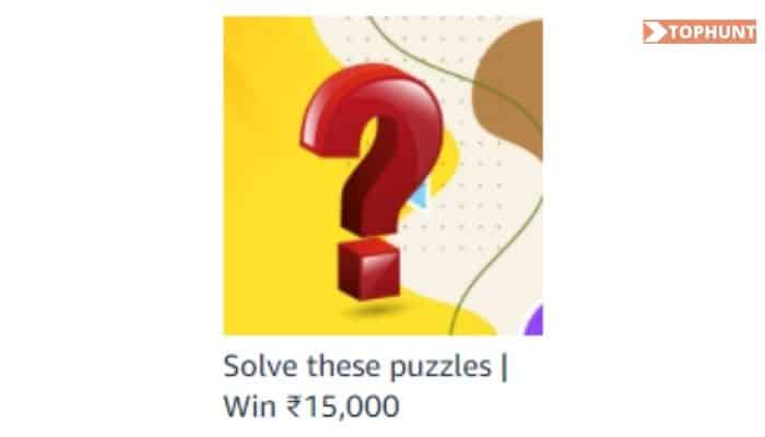 Amazon Funzone Puzzle Quiz Answers, Solve this puzzle & Win 15000