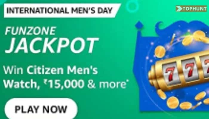 Amazon International Men's Day Quiz Answers Funzone Jackpot - Watch