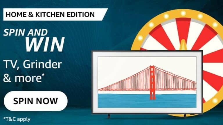 Amazon Home & Kitchen Edition Quiz Answer - Win: TV, Grinder & more