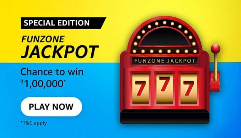 Amazon Special Edition Funzone Jackpot Quiz Answers Win 100000