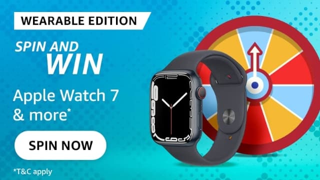 Amazon Wearables Edition Quiz Answers Spin & Win Apple Watch Series 7